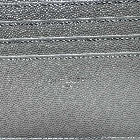 Yves Saint Laurent Sage Quilted Leather Wristlet - Picture 5 of 8